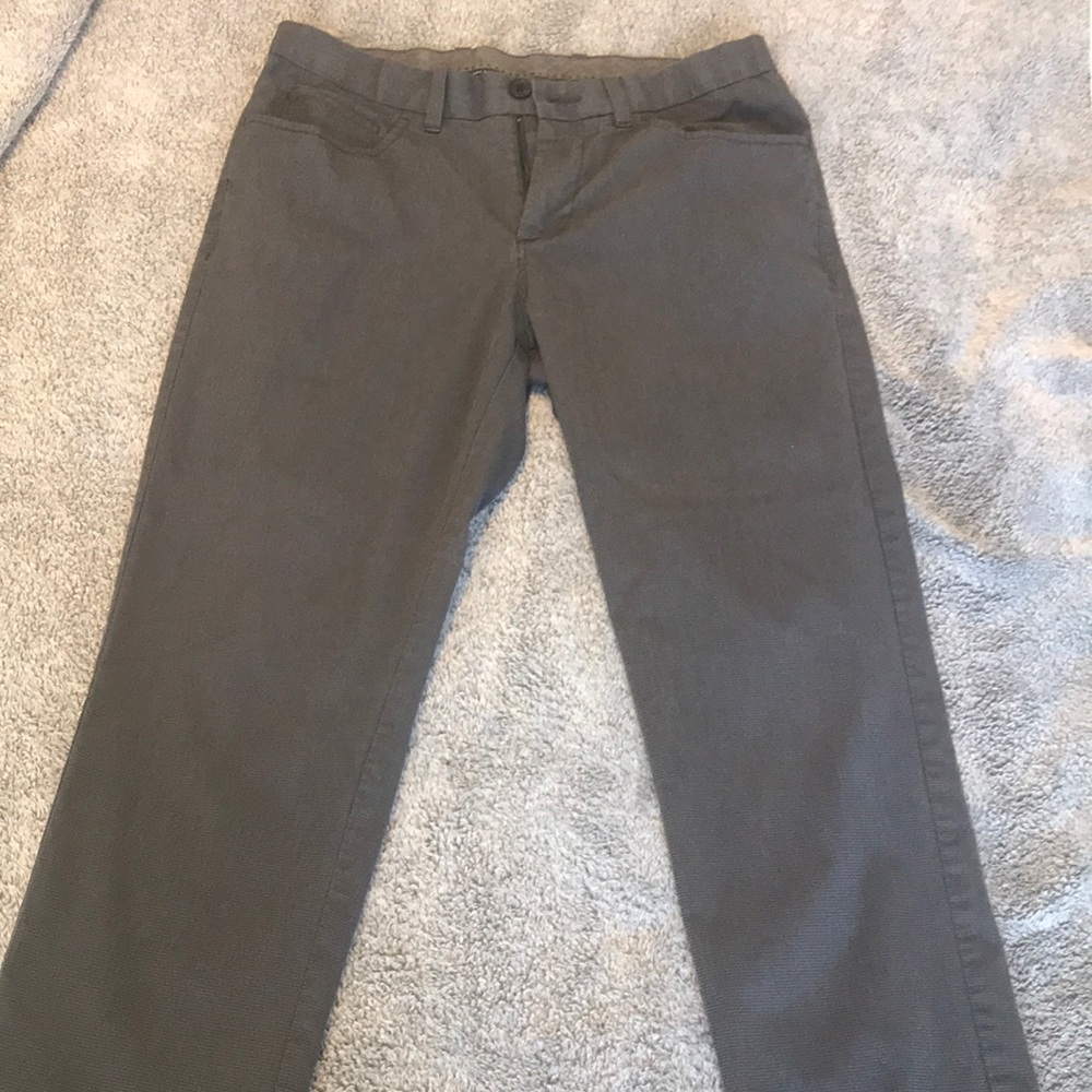 Charcoal Perry Ellis Slim Fit Stretch Chino 30x30
